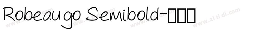 Robeaugo Semibold字体转换